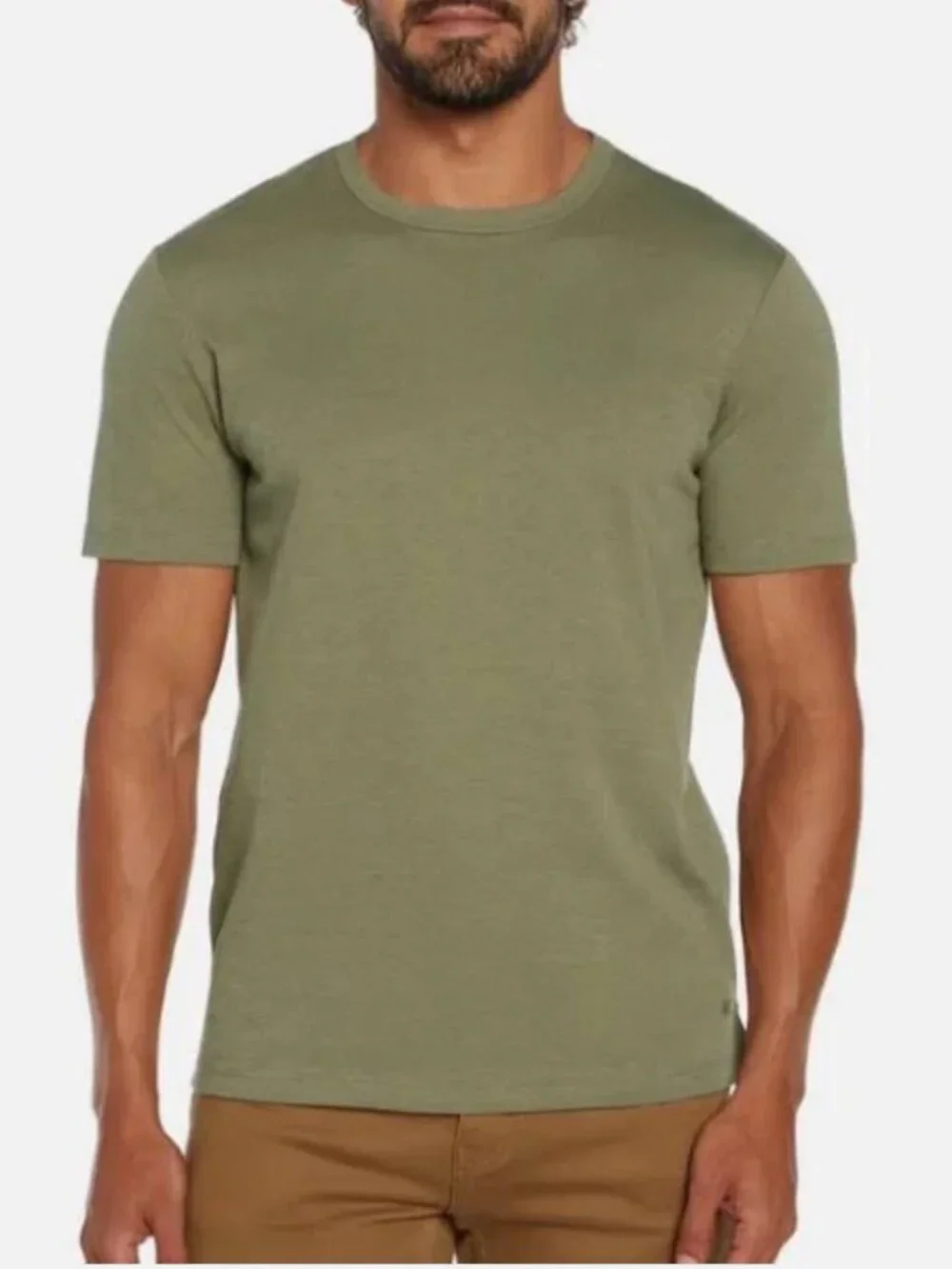 Banana Republic Men's Luxe Touch Performance Tee 100% Cotton Green (XL) NWOT!